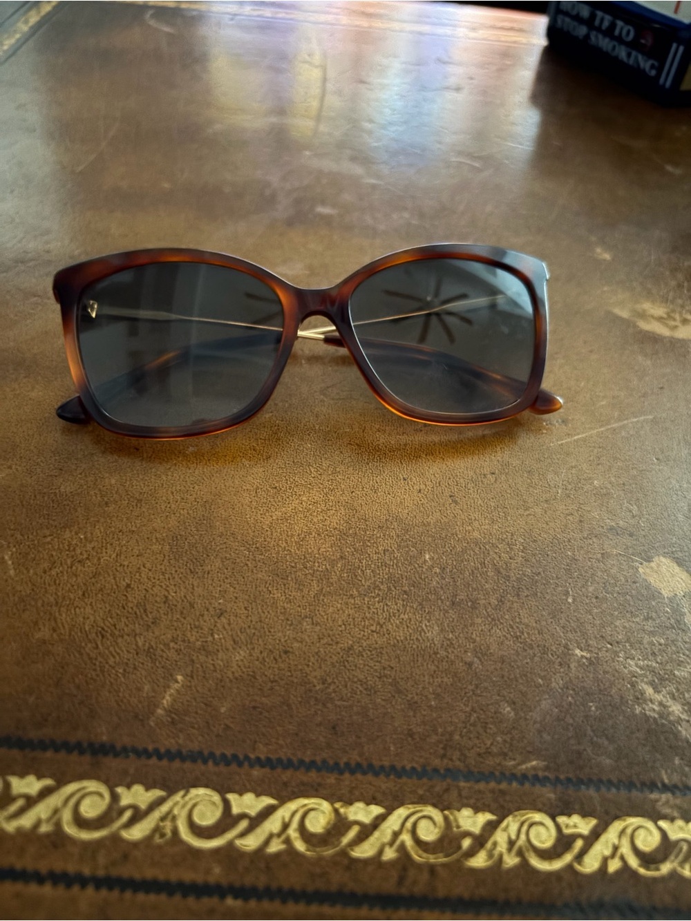 Jimmy Choo Tortoiseshell Frame Sunglasses with Dark Lenses